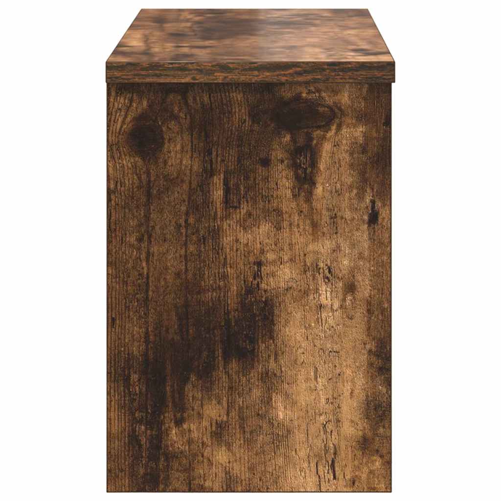 Appendiabiti a muro con lo scaffale Rovere fumo 50 x 20 x 30 cm