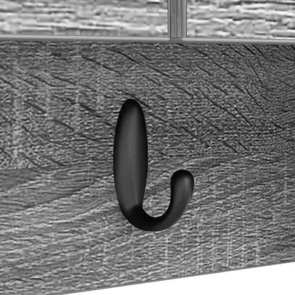 Appendiabiti a muro con porta Grigio Sonoma 50 x 20 x 30 cm | homemem39