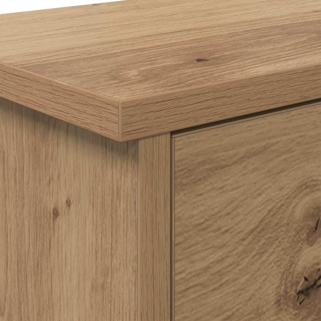 Appendiabiti a muro rovere artigianale 50 x 20 x 30 cm