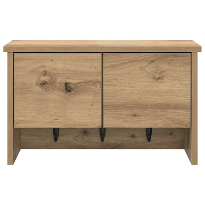 Appendiabiti a muro rovere artigianale 50 x 20 x 30 cm