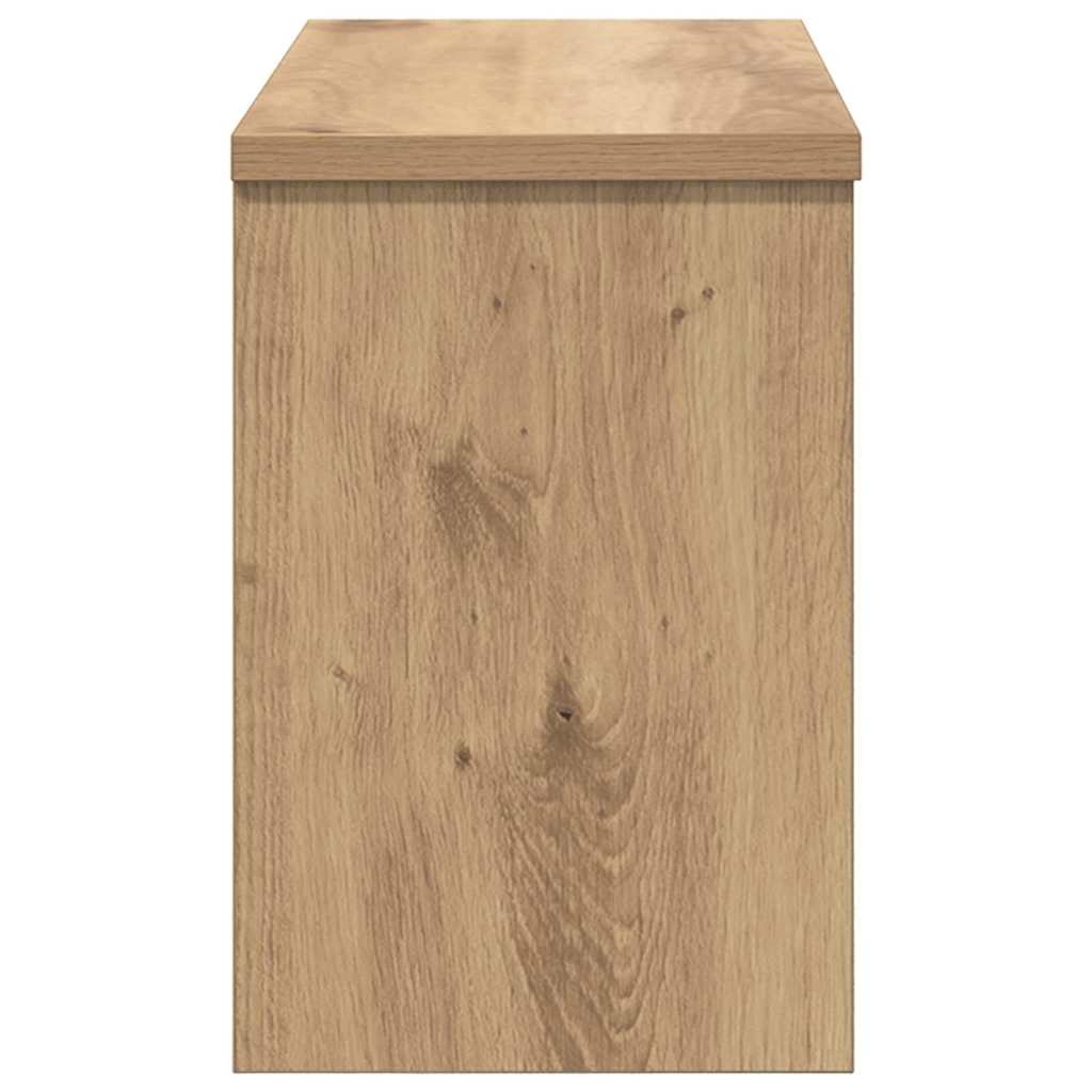 Appendiabiti a muro rovere artigianale 50 x 20 x 30 cm