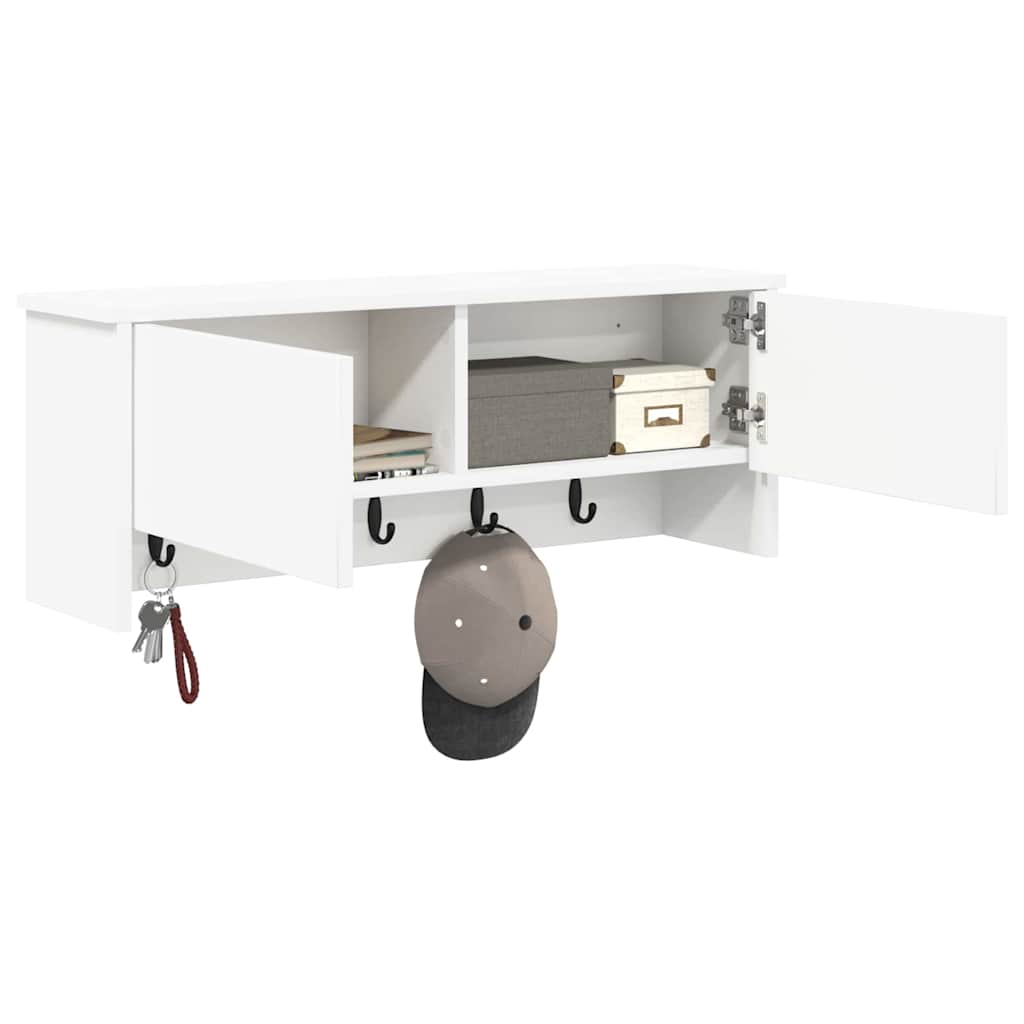 Appendiabiti a muro Bianco 80 x 20 x 30 cm Legno multistrato