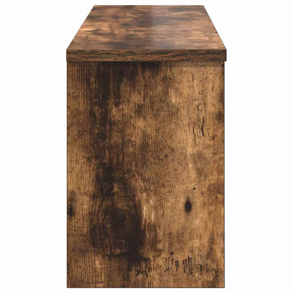 Appendiabiti a muro con lo scaffale Rovere fumé 80 x 20 x 30 cm | homemem39