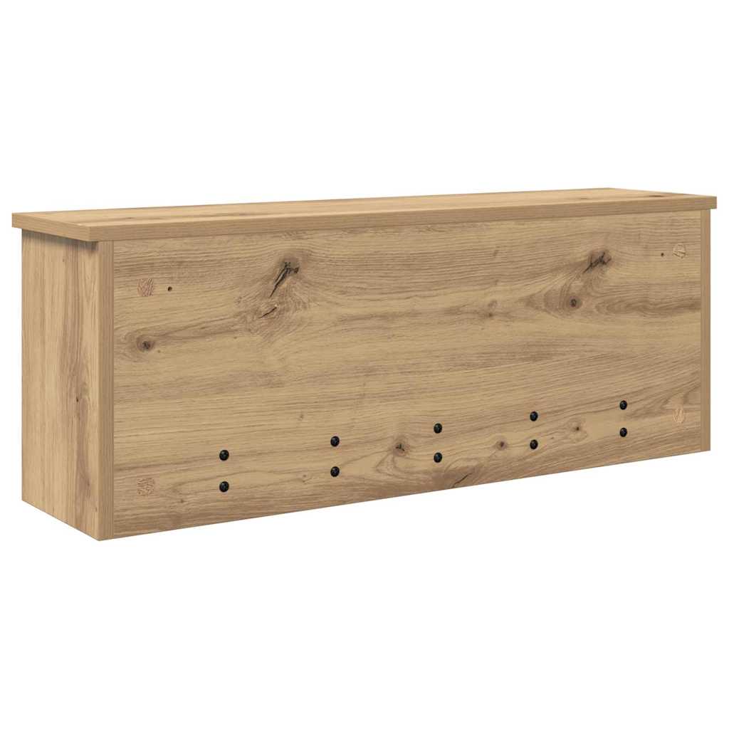 Appendiabiti a muro A parete Rovere artigianale 80 x 20 x 30 cm | homemem39