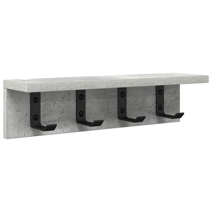 Appendiabiti a muro Grigio cemento 40 x 10,5 x 10,5 cm | homemem39