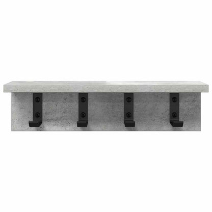 Appendiabiti a muro Grigio cemento 40 x 10,5 x 10,5 cm | homemem39