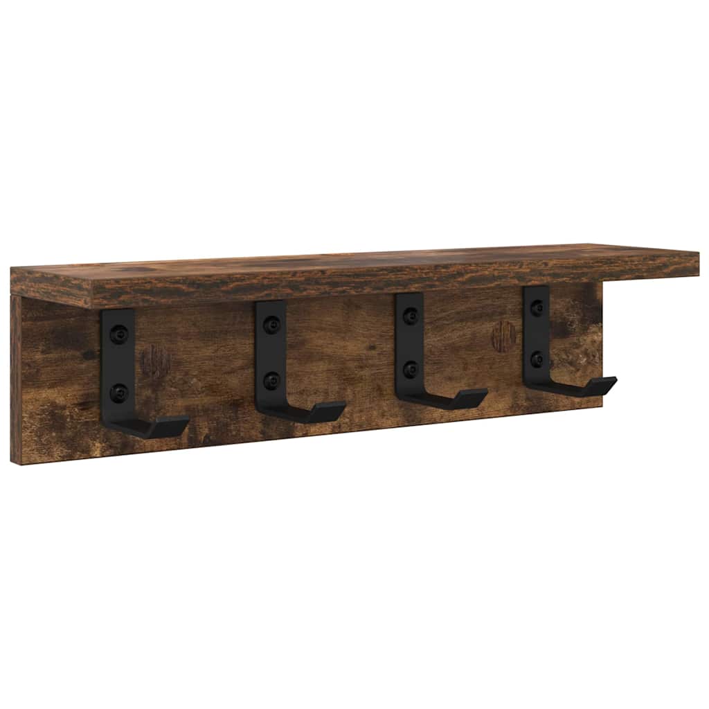 Appendiabiti a muro Rovere fumé 40 x 10,5 x 10,5 cm | homemem39
