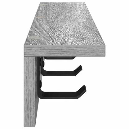 Appendiabiti a muro Grigio Sonoma 40 x 10,5 x 10,5 cm