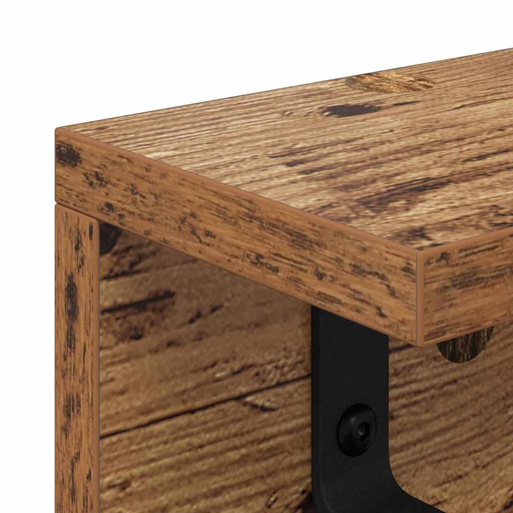 Appendiabiti a muro Legno vecchio 40 x 10,5 x 10,5 cm | homemem39