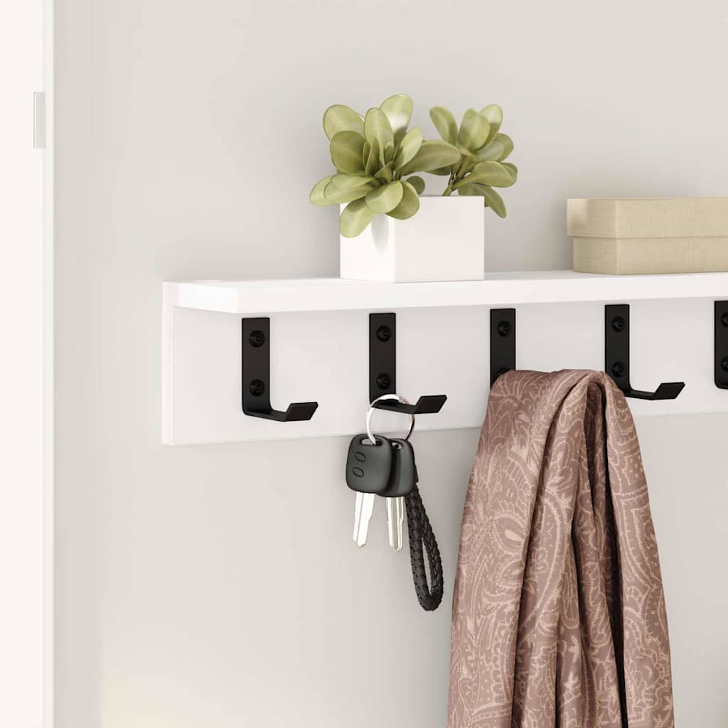 Appendiabiti a muro Bianco 60 x 10,5 x 10,5 cm | homemem39