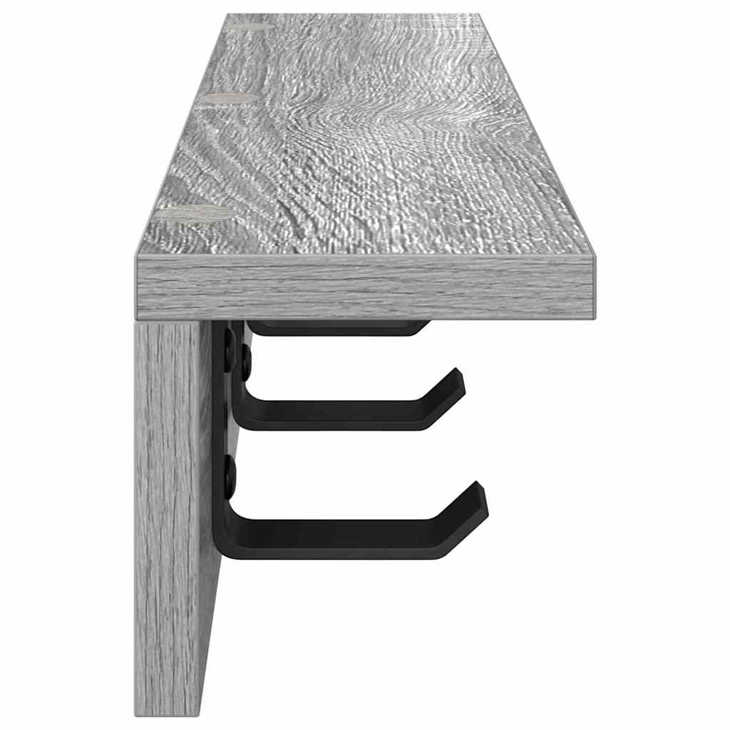 Appendiabiti a muro Grigio sonoma 60 x 10.5 x 10.5 cm