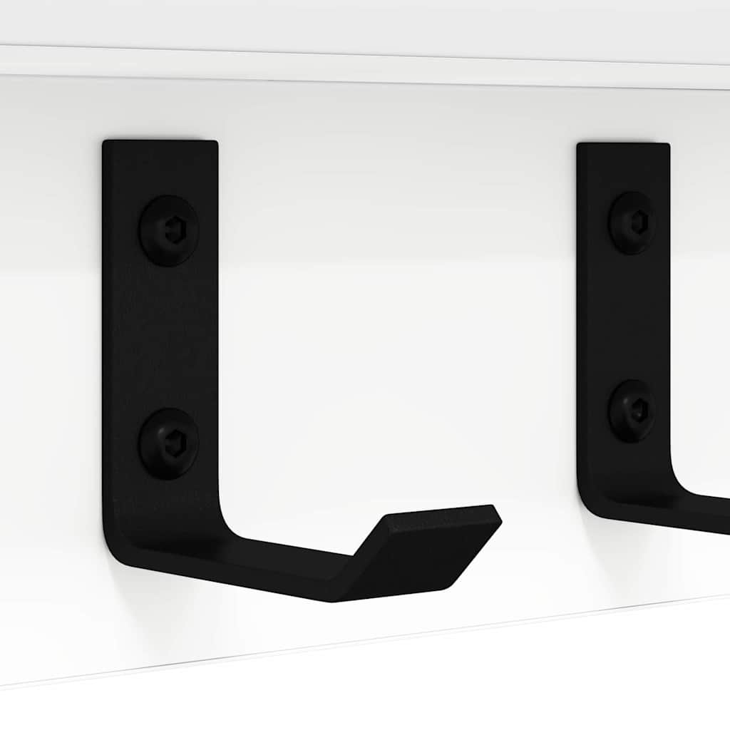 Appendiabiti a muro Bianco 80 x 10,5 x 10,5 cm | homemem39