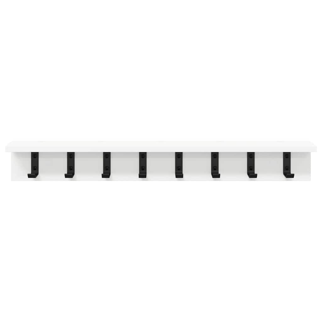 Appendiabiti a muro Bianco 80 x 10,5 x 10,5 cm | homemem39