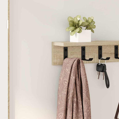 Appendiabiti a muro Rovere Sonoma 80 x 10,5 x 10,5 cm | homemem39
