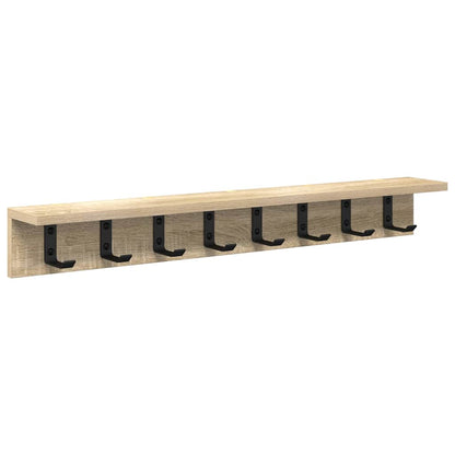 Appendiabiti a muro Rovere Sonoma 80 x 10,5 x 10,5 cm | homemem39