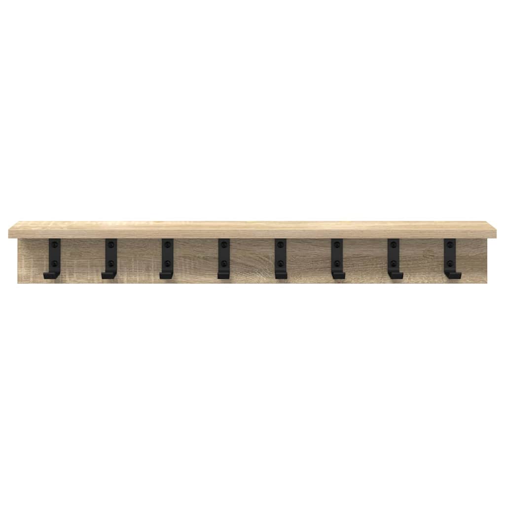 Appendiabiti a muro Rovere Sonoma 80 x 10,5 x 10,5 cm | homemem39