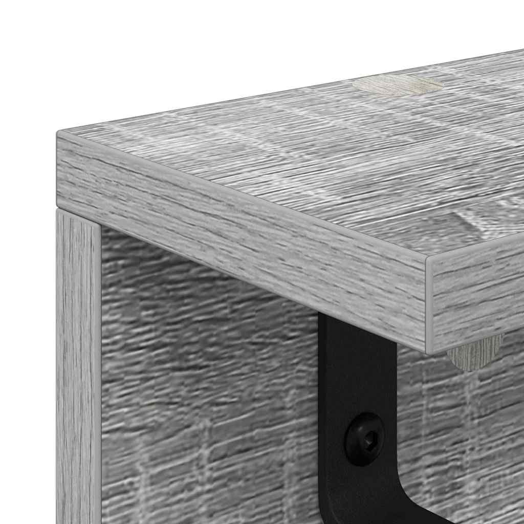 Appendiabiti a muro Grigio Sonoma 80 x 10,5 x 10,5 cm | homemem39