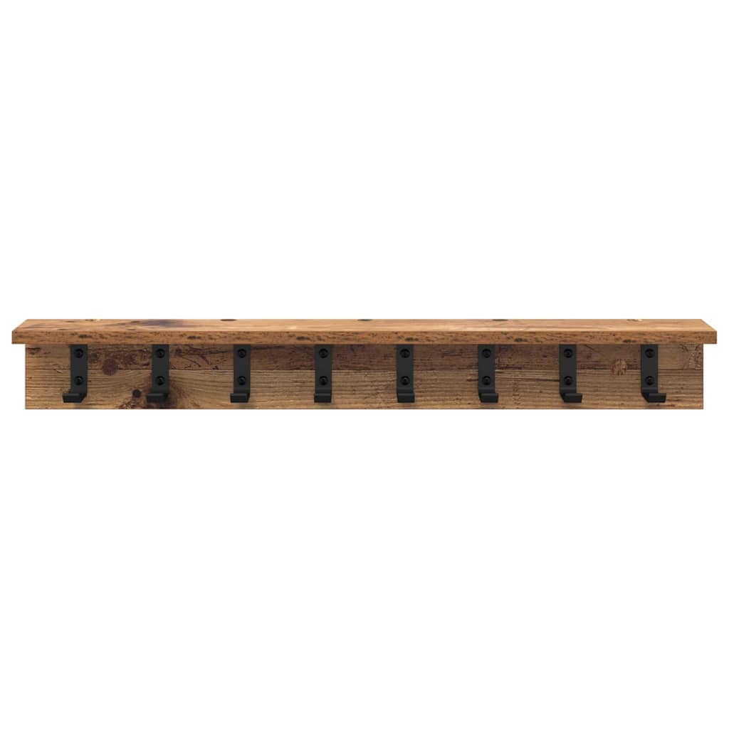 Appendiabiti a muro Legno vecchio 80 x 10,5 x 10,5 cm | homemem39