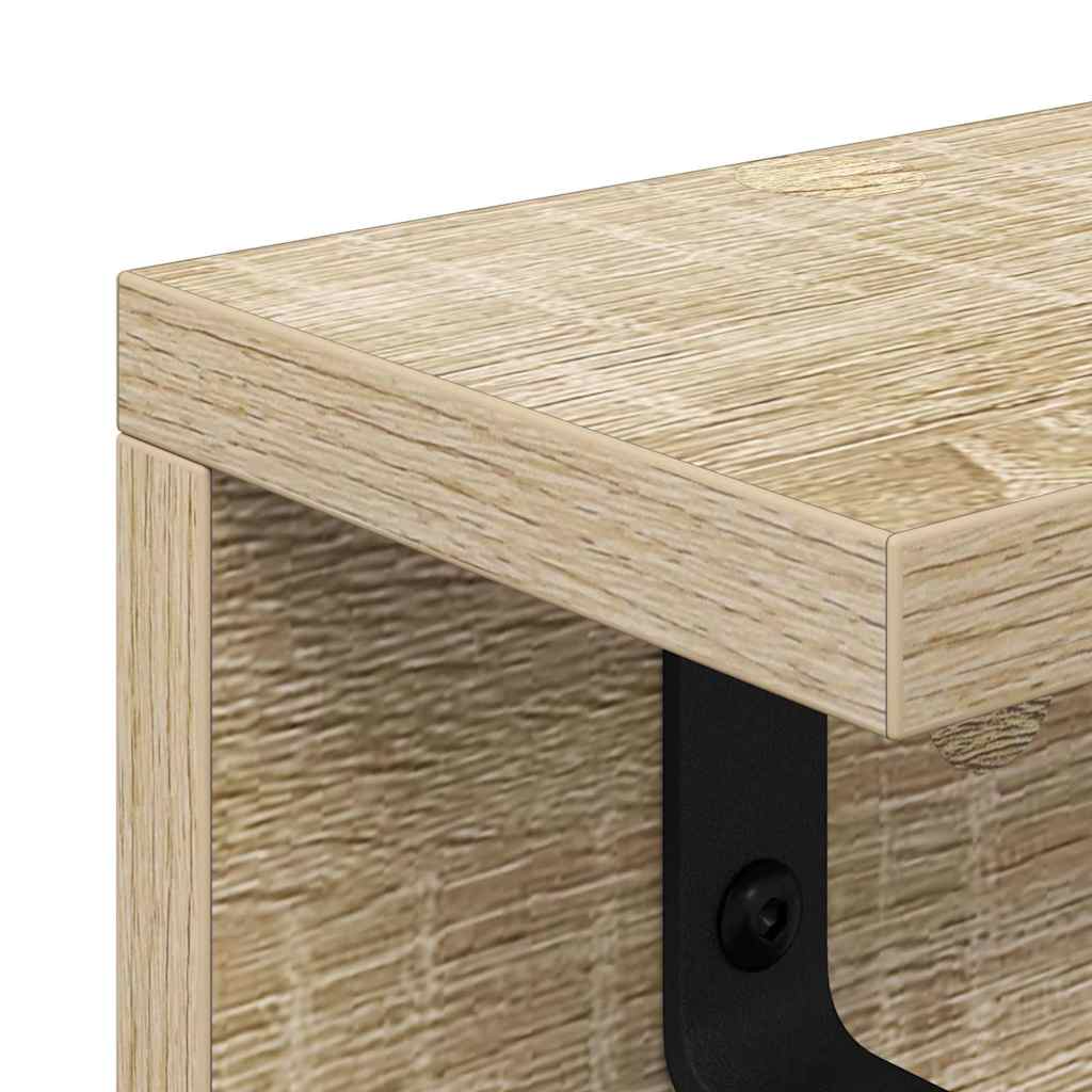 Appendiabiti a muro rovere sonoma 100 x 10.5 x 10.5 cm