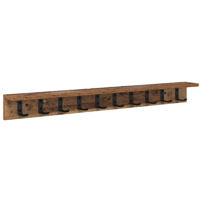 Appendiabiti a muro Legno vecchio 100 x 10,5 x 10,5 cm | homemem39
