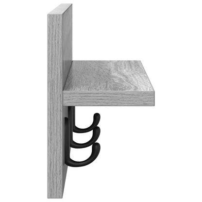 Appendiabiti a muro Grigio Sonoma 40 x 10,5 x 18 cm