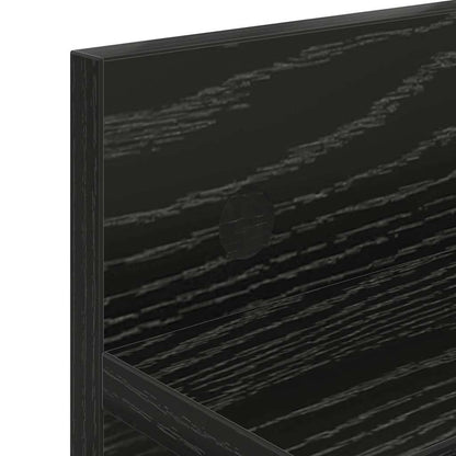 Appendiabiti a muro Rovere Nero 60 x 10,5 x 18 cm | homemem39