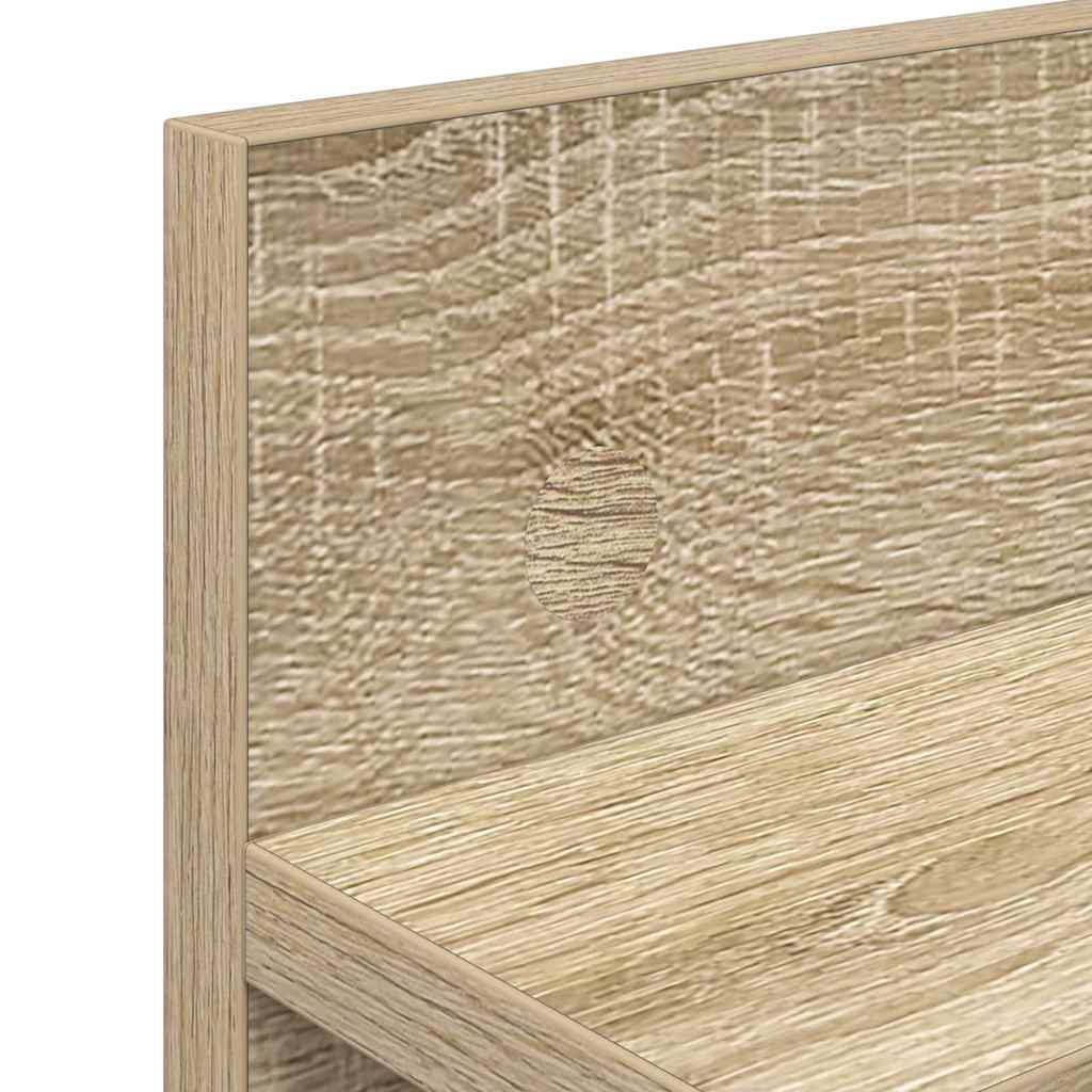 Appendiabiti a muro rovere sonoma 60 x 10.5 x 18 cm