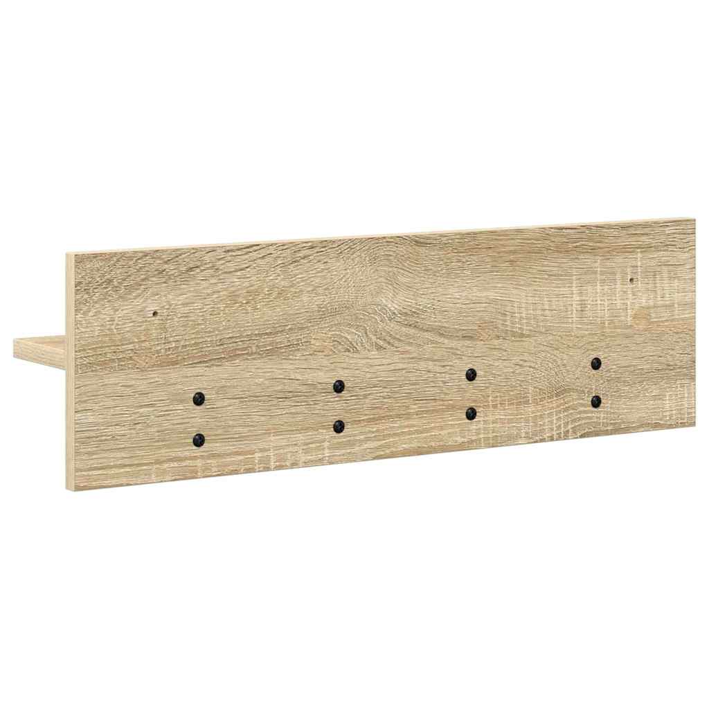 Appendiabiti a muro rovere sonoma 60 x 10.5 x 18 cm