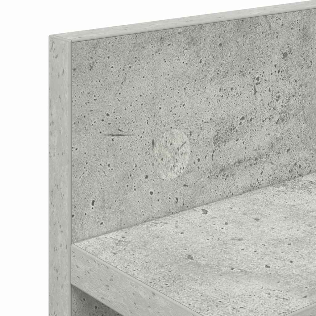 Appendiabiti a muro Grigio cemento 60 x 10,5 x 18 cm | homemem39