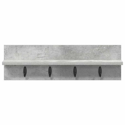 Appendiabiti a muro Grigio cemento 60 x 10,5 x 18 cm | homemem39