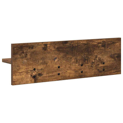 Appendiabiti a muro Rovere fumo 60 x 10.5 x 18 cm