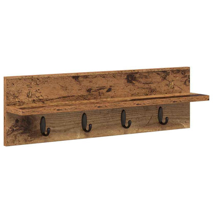 Appendiabiti a muro Legno vecchio 60 x 10,5 x 18 cm | homemem39
