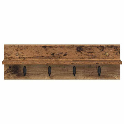 Appendiabiti a muro Legno vecchio 60 x 10,5 x 18 cm | homemem39