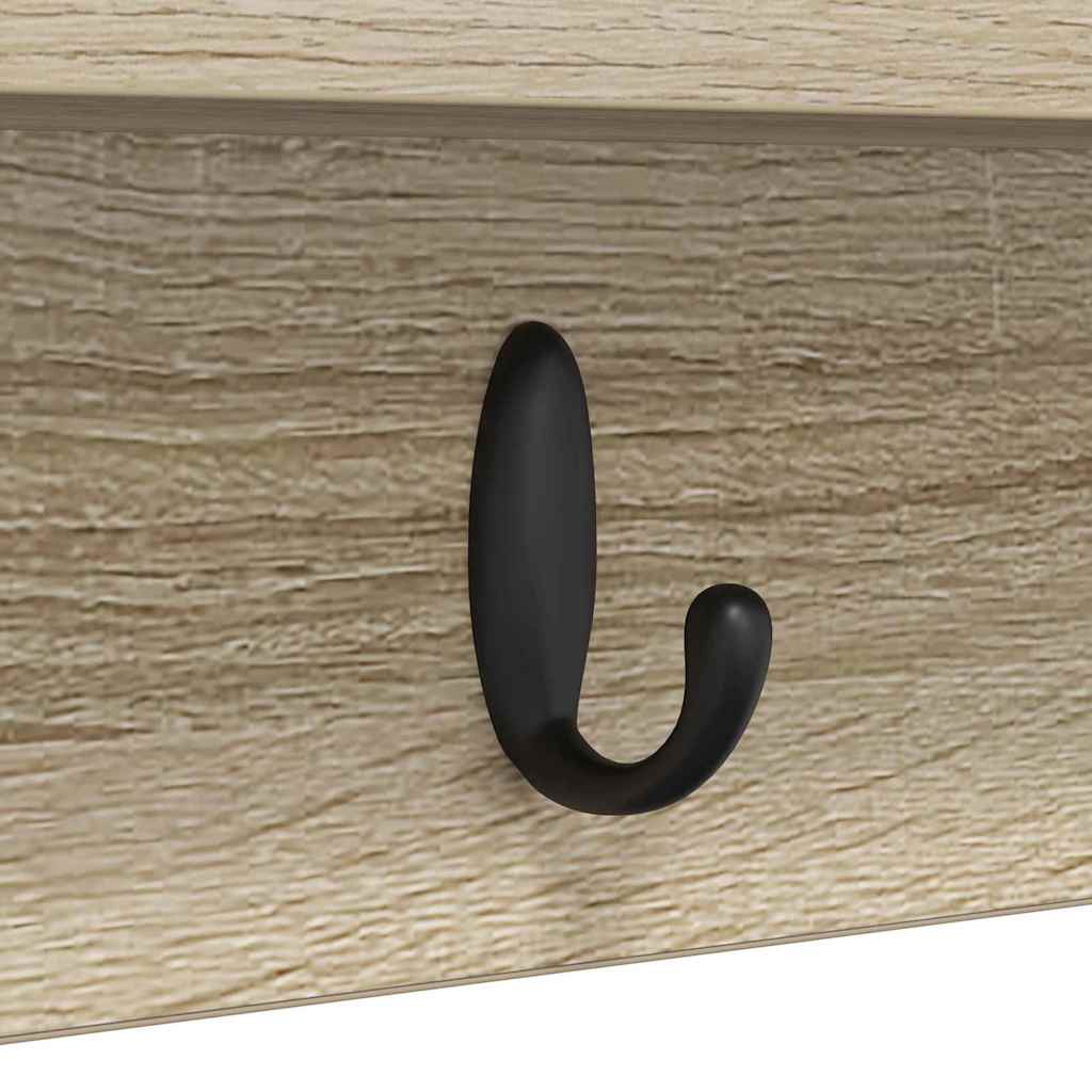 Appendiabiti a muro Rovere Sonoma 80 x 10,5 x 18 cm | homemem39