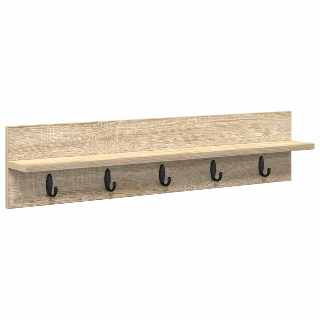 Appendiabiti a muro Rovere Sonoma 80 x 10,5 x 18 cm | homemem39
