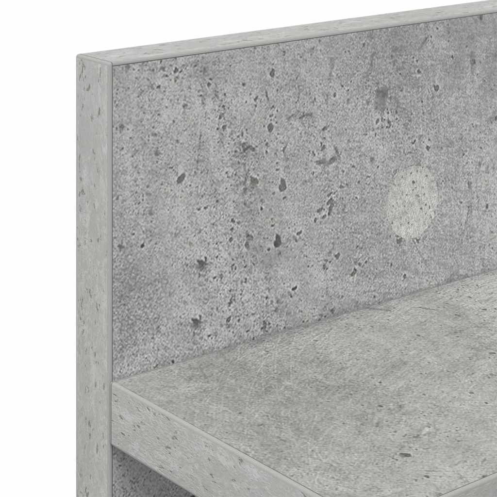 Appendiabiti a muro Grigio cemento 80 x 10,5 x 18 cm | homemem39