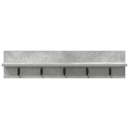 Appendiabiti a muro Grigio cemento 80 x 10,5 x 18 cm | homemem39