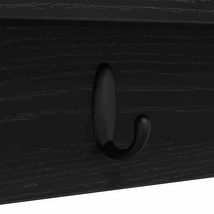 Appendiabiti a muro Rovere Nero 100 x 10,5 x 18 cm | homemem39