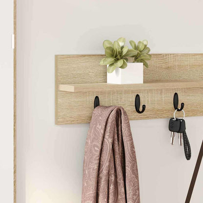 Appendiabiti a muro Rovere Sonoma 100 x 10,5 x 18 cm | homemem39