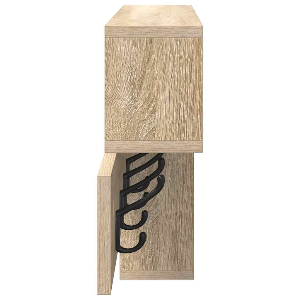 Appendiabiti a muro Rovere Sonoma 100 x 12 x 43,5 cm