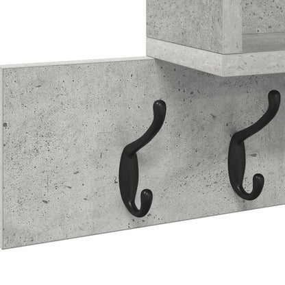 Appendiabiti a muro Grigio cemento 100 x 12 x 43,5 cm | homemem39