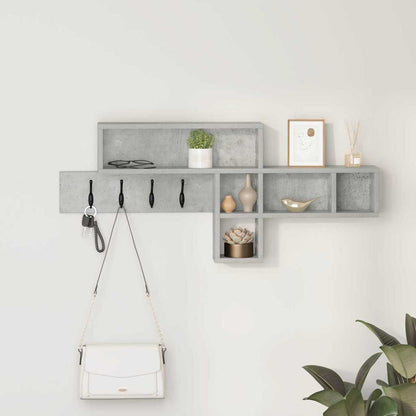 Appendiabiti a muro Grigio cemento 100 x 12 x 43,5 cm | homemem39