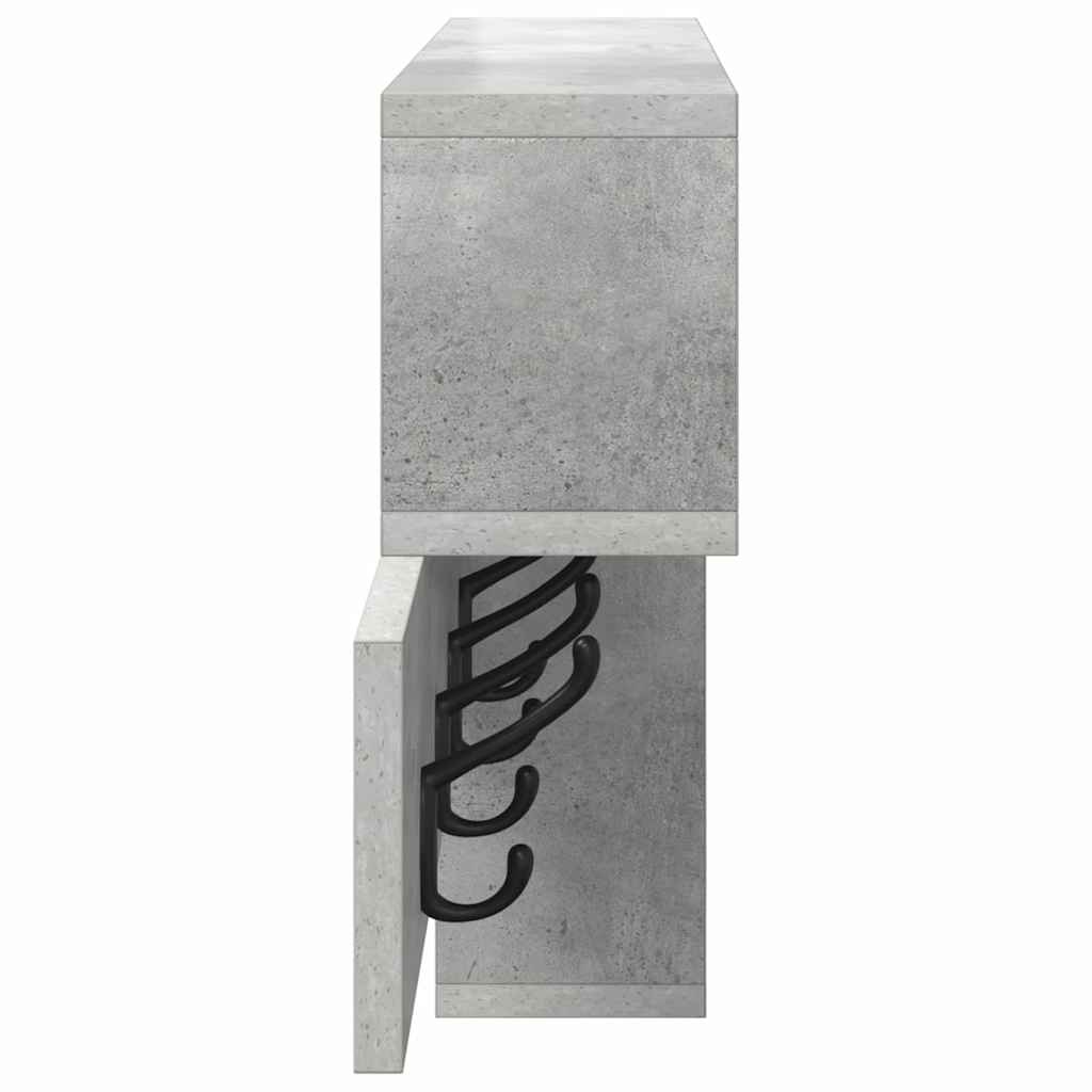 Appendiabiti a muro Grigio cemento 100 x 12 x 43,5 cm | homemem39