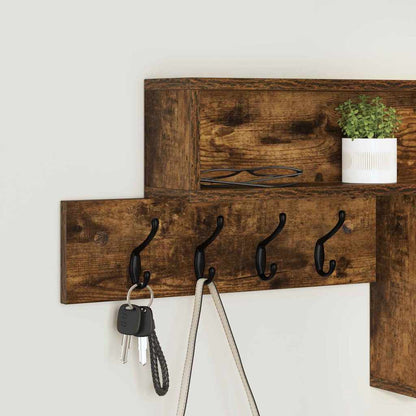 Appendiabiti a muro Rovere fumé 100 x 12 x 43,5 cm | homemem39