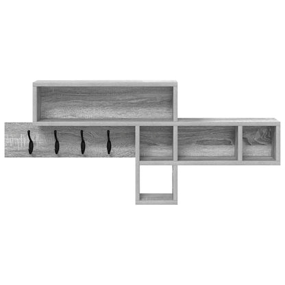 Appendiabiti a muro Grigio sonoma 100 x 12 x 43.5 cm