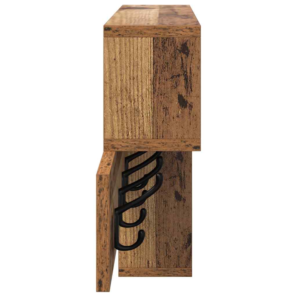Appendiabiti a muro Legno vecchio 100 x 12 x 43,5 cm | homemem39
