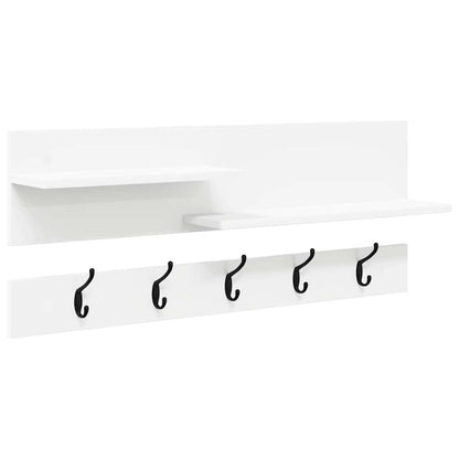 Appendiabiti a muro Bianco 90 x 15 x 36 cm Legno multistrato | homemem39