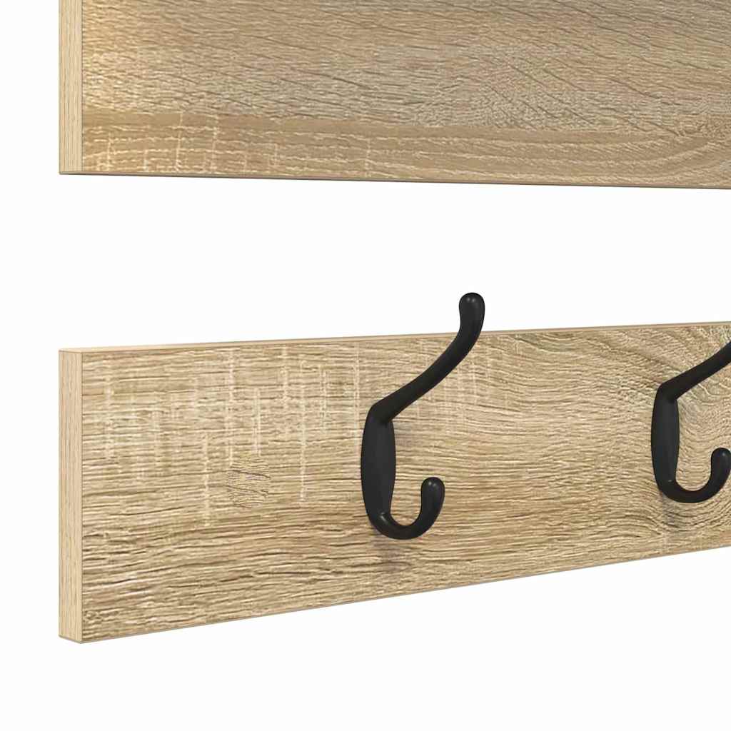 Appendiabiti a muro Rovere Sonoma 90 x 15 x 36 cm | homemem39