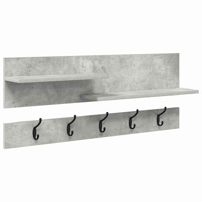 Appendiabiti a muro Grigio cemento 90 x 15 x 36 cm | homemem39