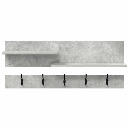 Appendiabiti a muro Grigio cemento 90 x 15 x 36 cm | homemem39